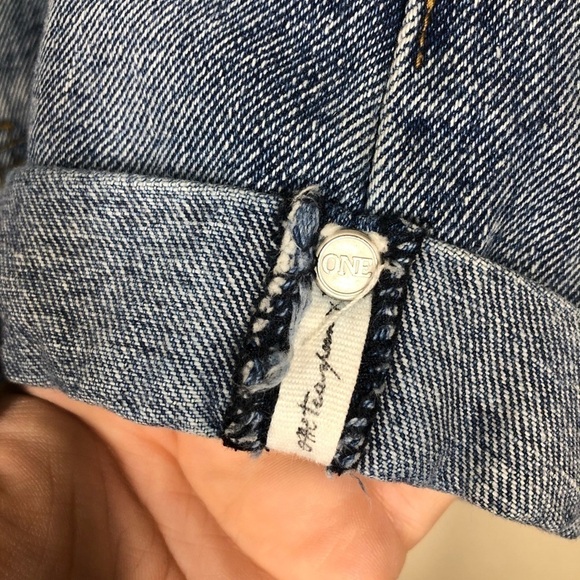 One Teaspoon for Free People Outlaws High Rise Denim Jean Shorts Distressed - Picture 9 of 10